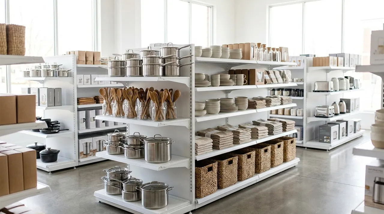 Home & Kitchen retail shelf